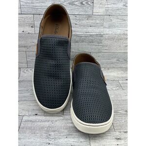 OluKai Pehuea Women's Slip On Sneakers Shoes Dark Gray Mesh EU 39 US W9